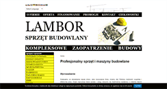 Desktop Screenshot of lambor.net.pl